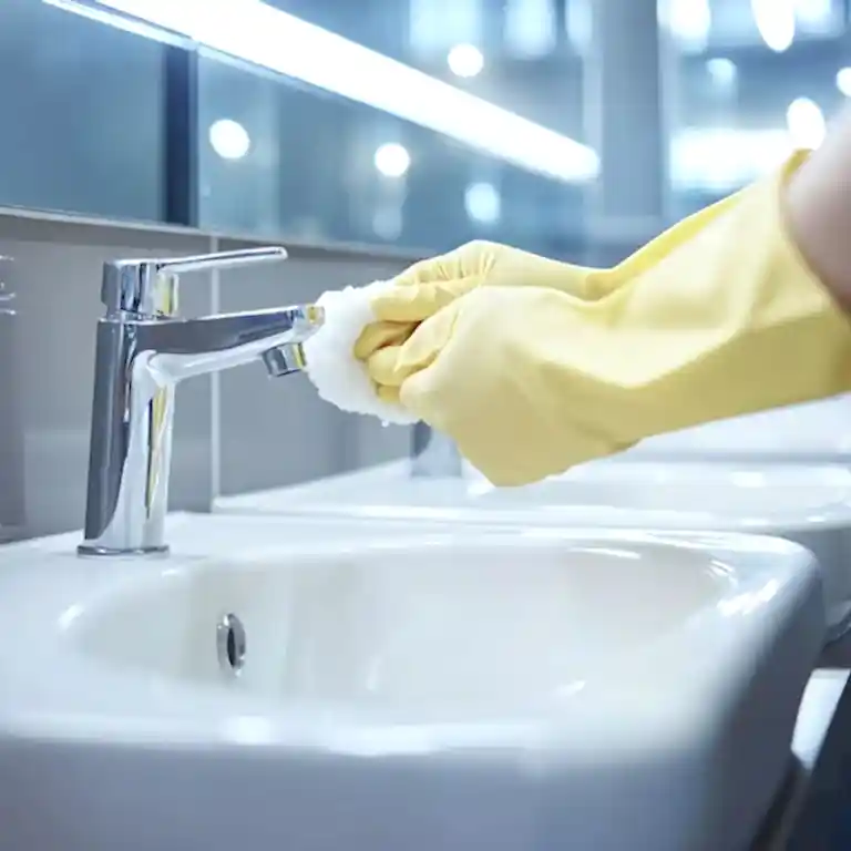 restroom office cleaning 2 Image description