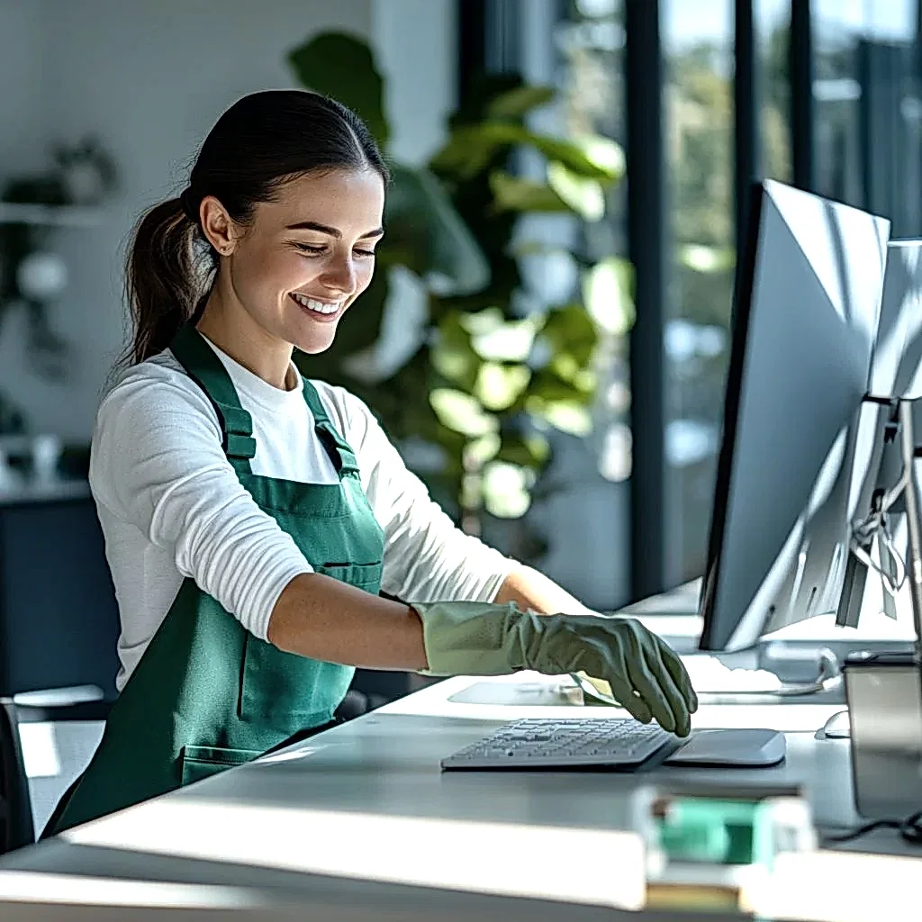 workplace cleaning Image description